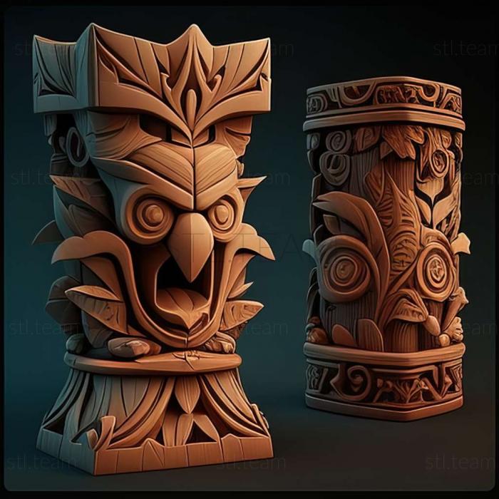 3D модель Гра Tiki Towers (STL)